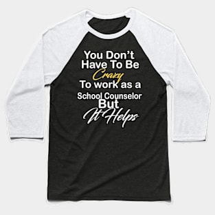 School Counselor Baseball T-Shirt